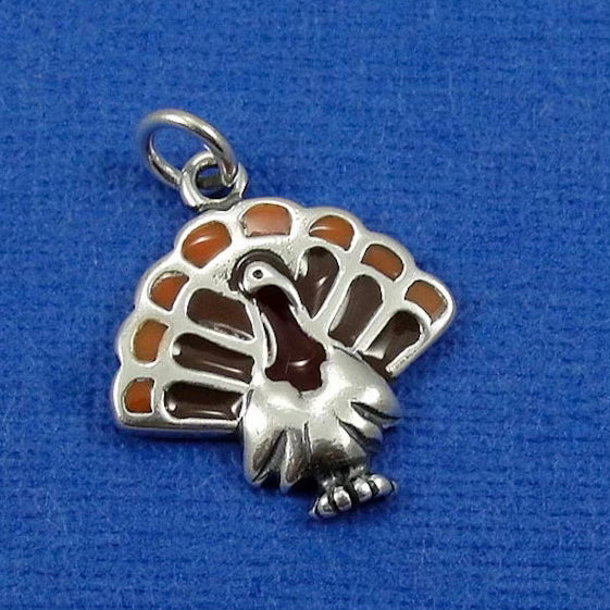 Enamel Turkey Charm