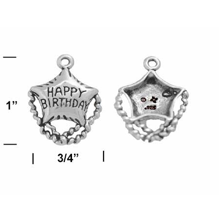 “Happy Birthday" Balloon Charm