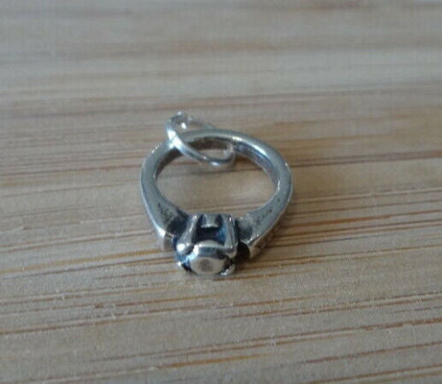 Solitaire Engagement Ring Charm