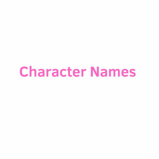 Character Names