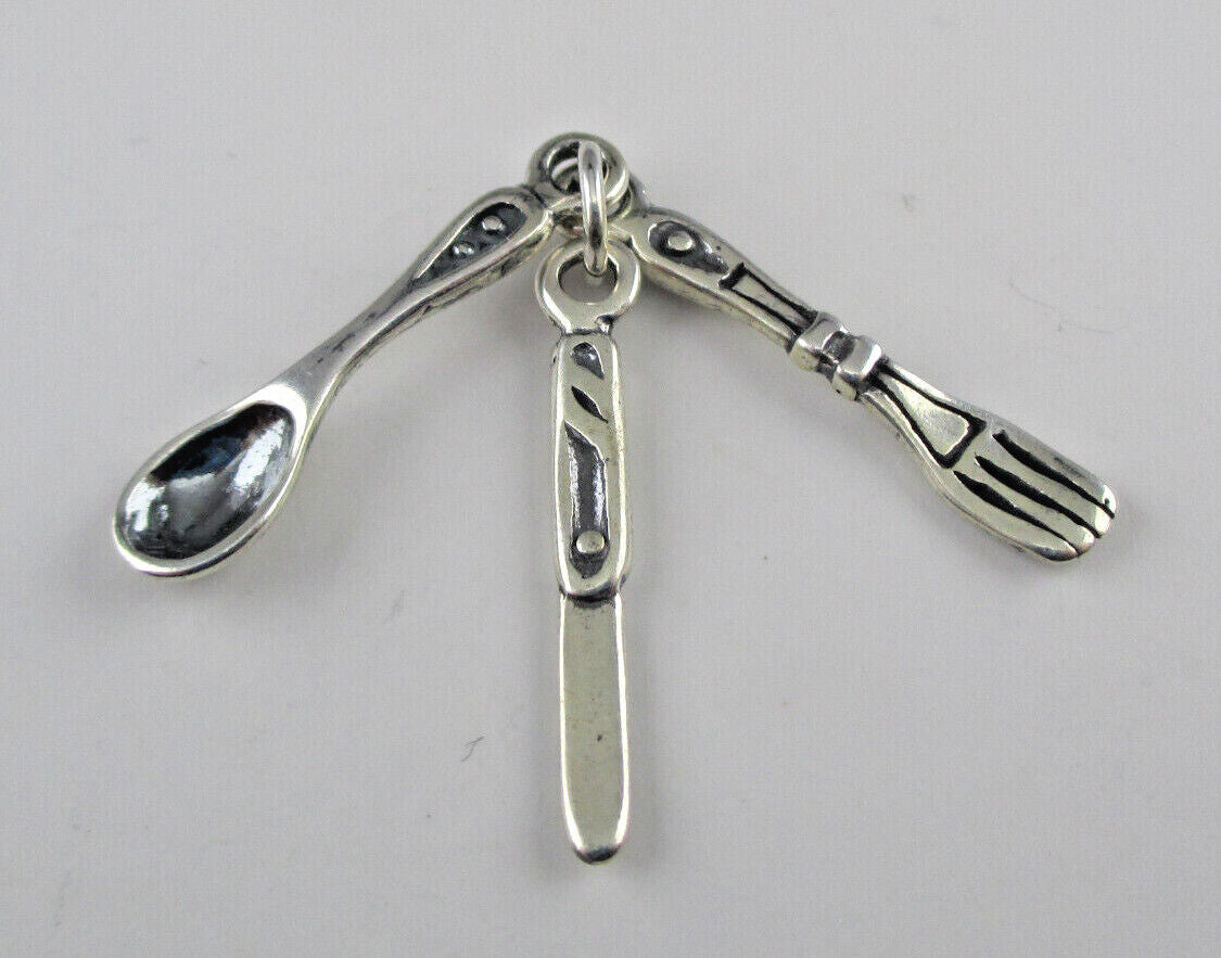 Fork, Spoon and Knife Charm