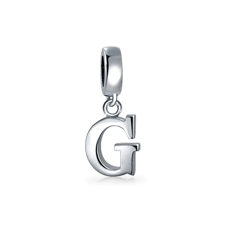 Letter Dangle Bead Charm