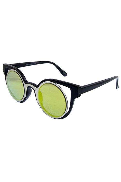 Circle Hipster Cat Eye Sunglasses