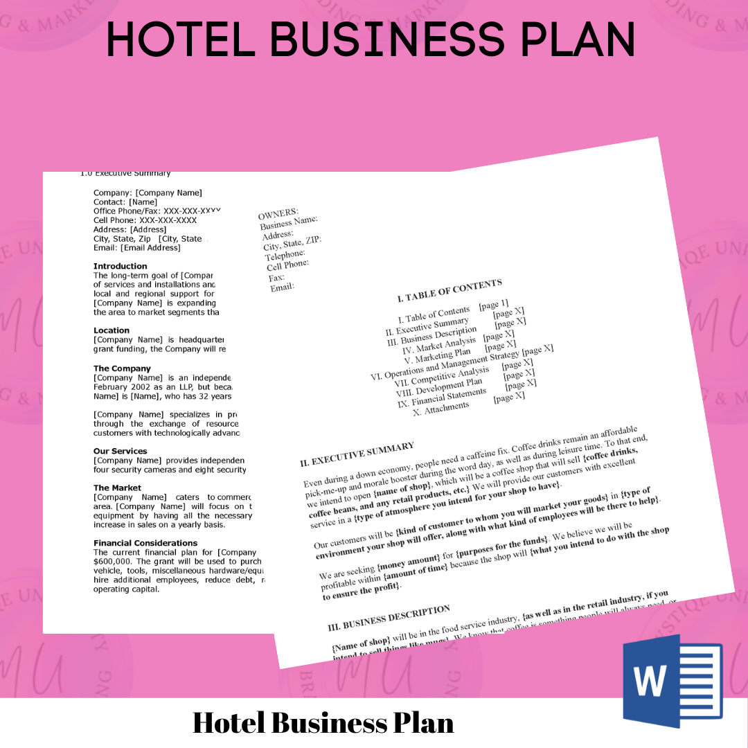 Hotel Business Plan