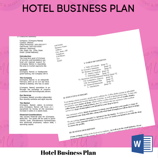 Hotel Business Plan