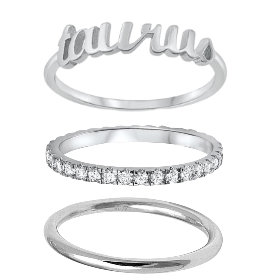 Zodiac Ring Trio