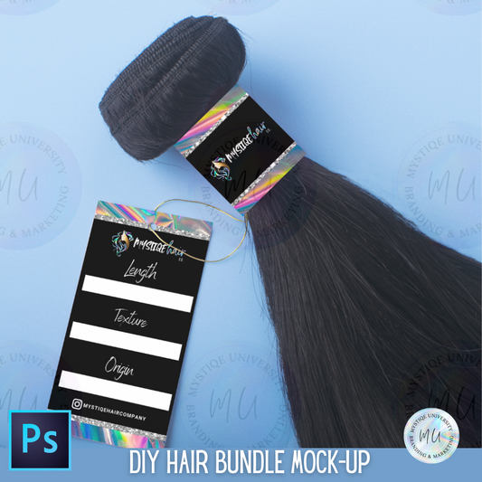 DIY Hair Bundle Mock-up