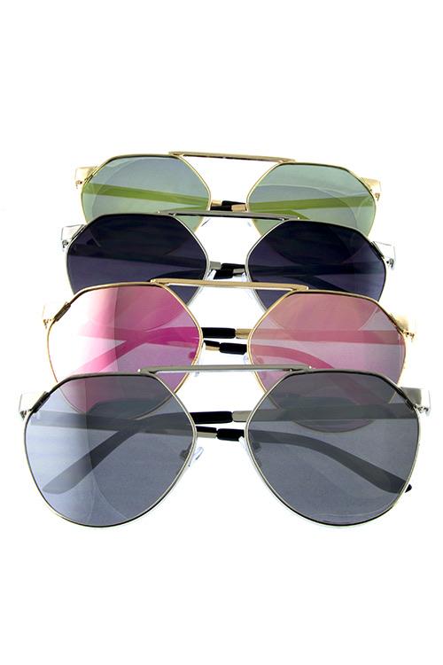 Womens Metal Rebar Fashion Sunglasses