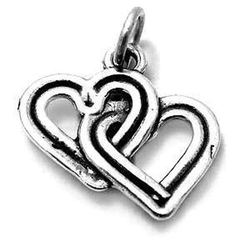 Interlocking Hearts Charm