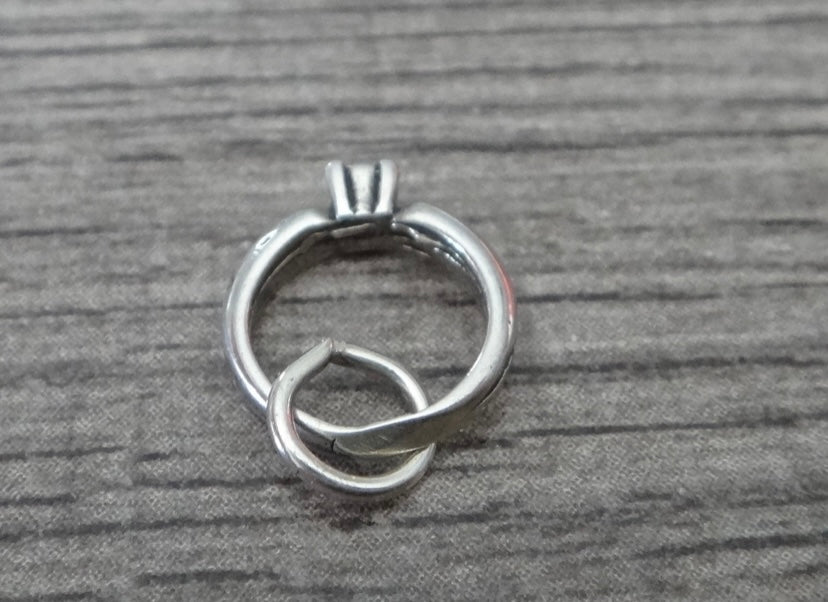 Solitaire Engagement Ring Charm