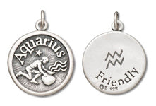 Aquarius - Friendly Zodiac Disk Charm