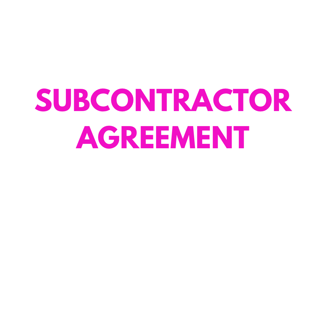 Subcontractor Agreement