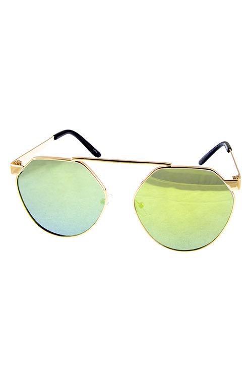 Womens Metal Rebar Fashion Sunglasses