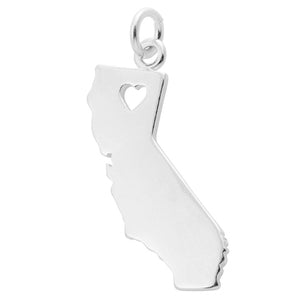 California with Open Heart Charm