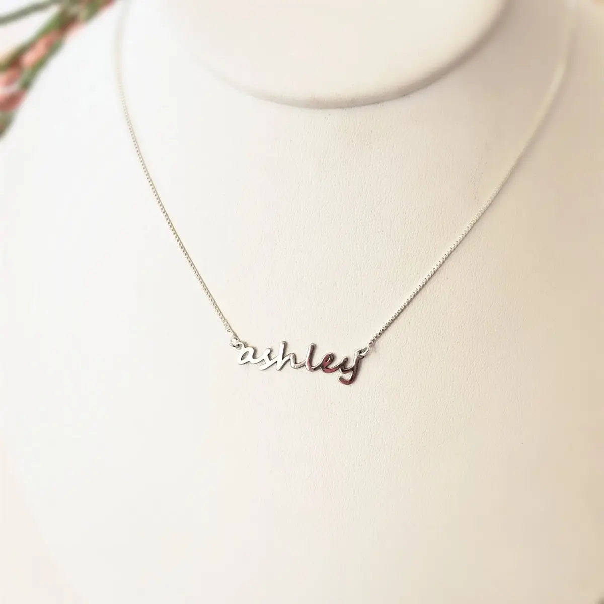 LowerCase Minimalist Personalized Name Necklace