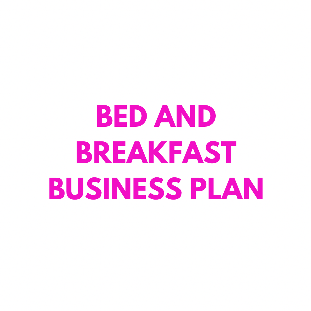 Bed And Breakfast Business Plan