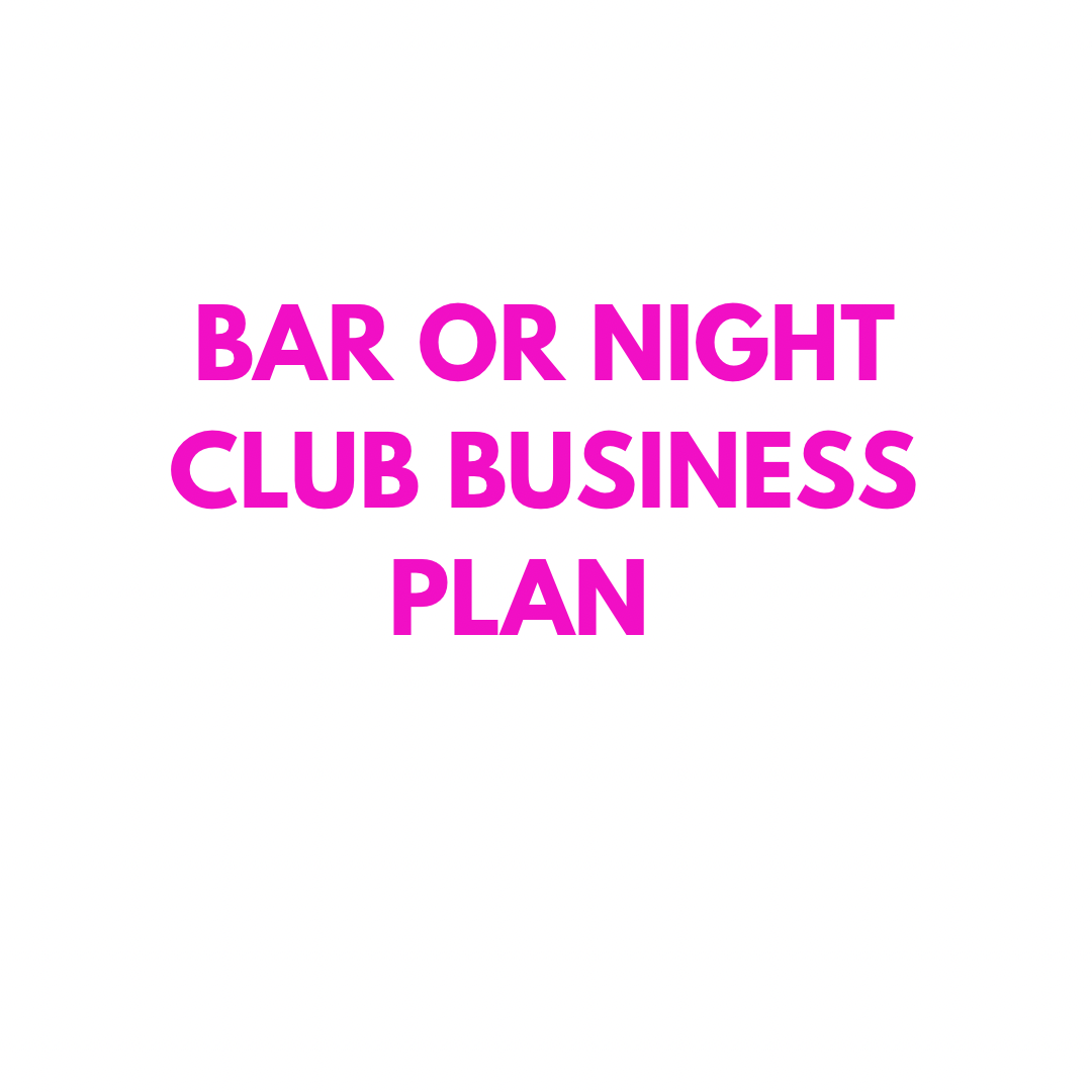 Bar Or Nightclub Business Plan