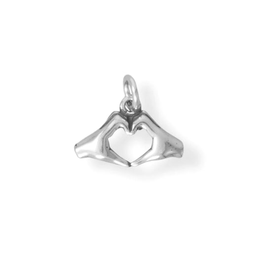 Heart Hands Charm