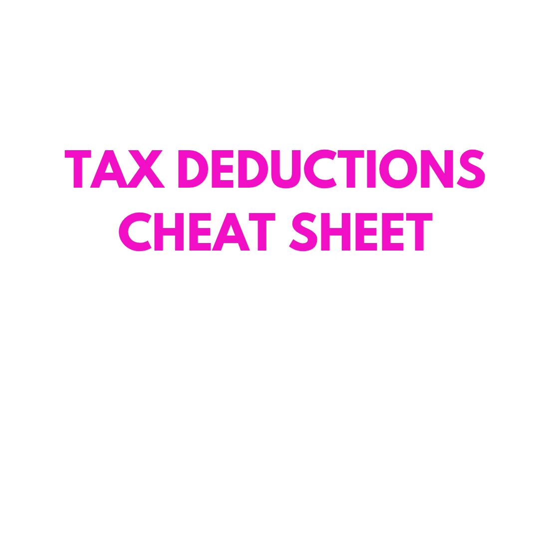 Tax Deductions Cheat Sheet