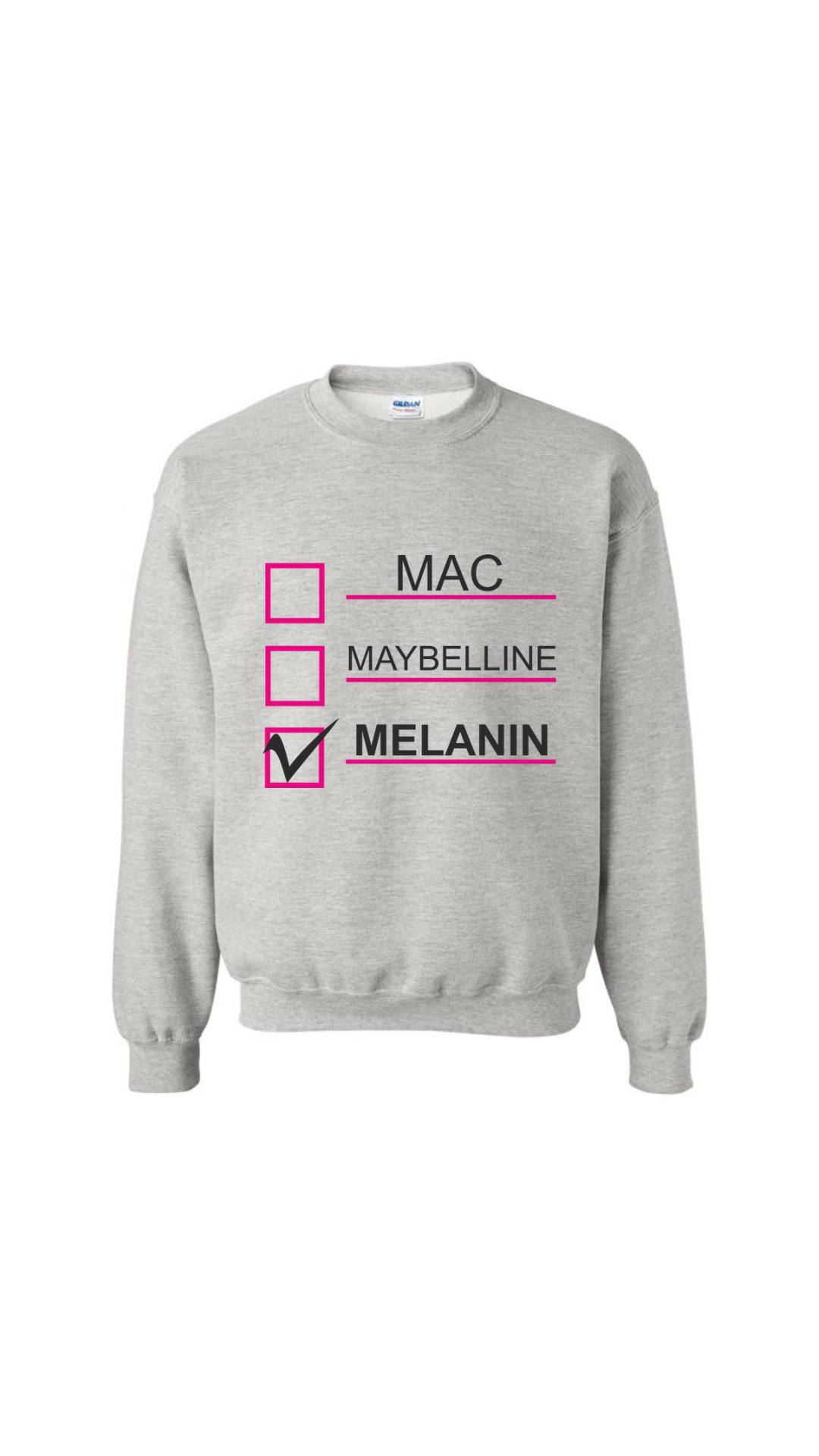 Melanin Check Sweatshirt