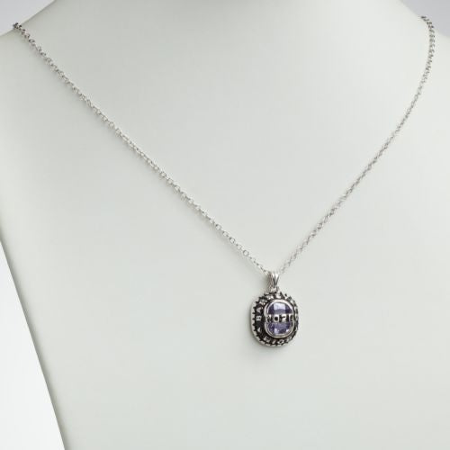 Celebrium Top Bridge Cushion-cut Birthstone Graduation Pendant