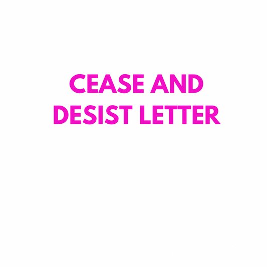 Cease and Desist Letter