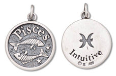 Pisces - Intuitive Zodiac Disk Charm