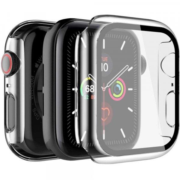 Apple Watch Series 5 / 4  Hard Full Body Case w/Tempered Glass 44mm