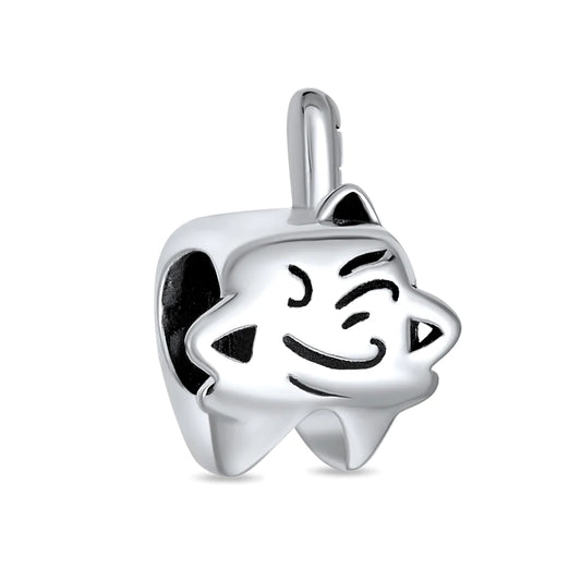 Winking Tooth Bead Charm