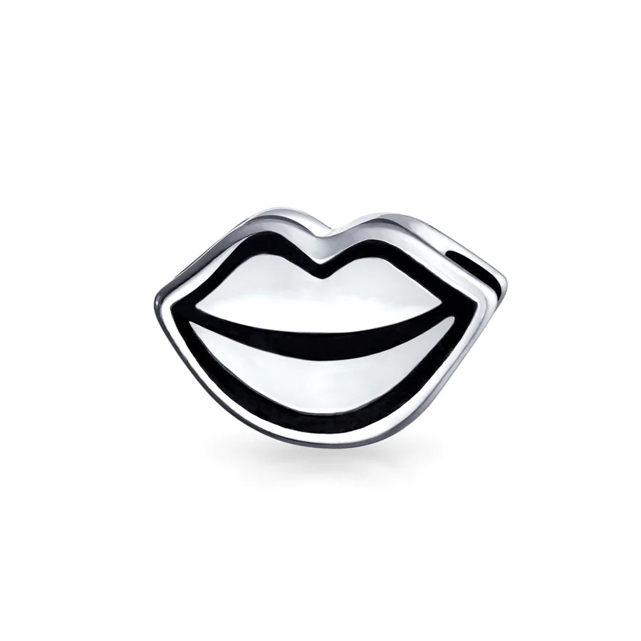 Kissing Lips  Bead Charm