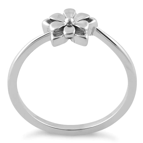 Sterling Silver Star Flower Ring