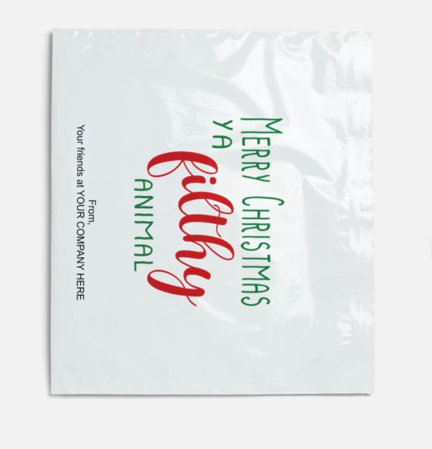 Custom Christmas Poly Mailers