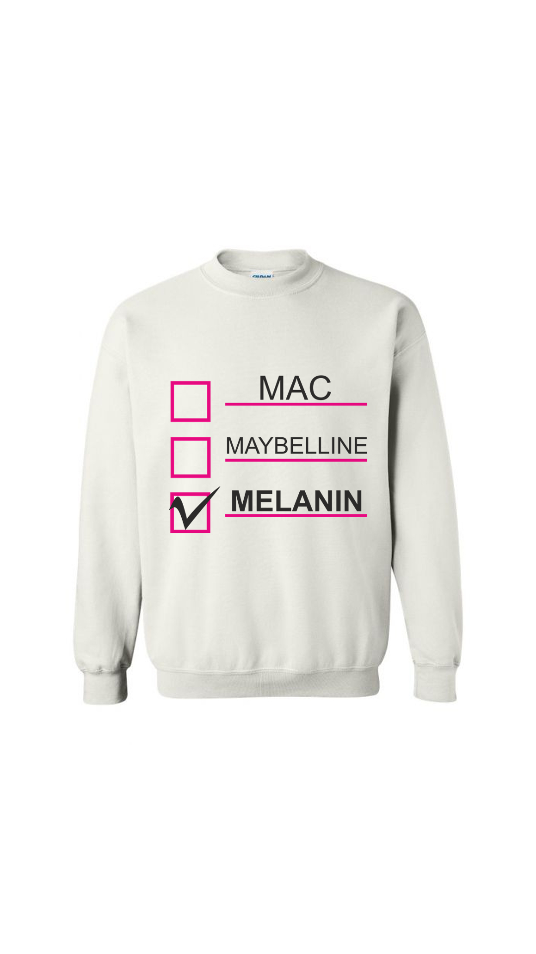 Melanin Check Sweatshirt