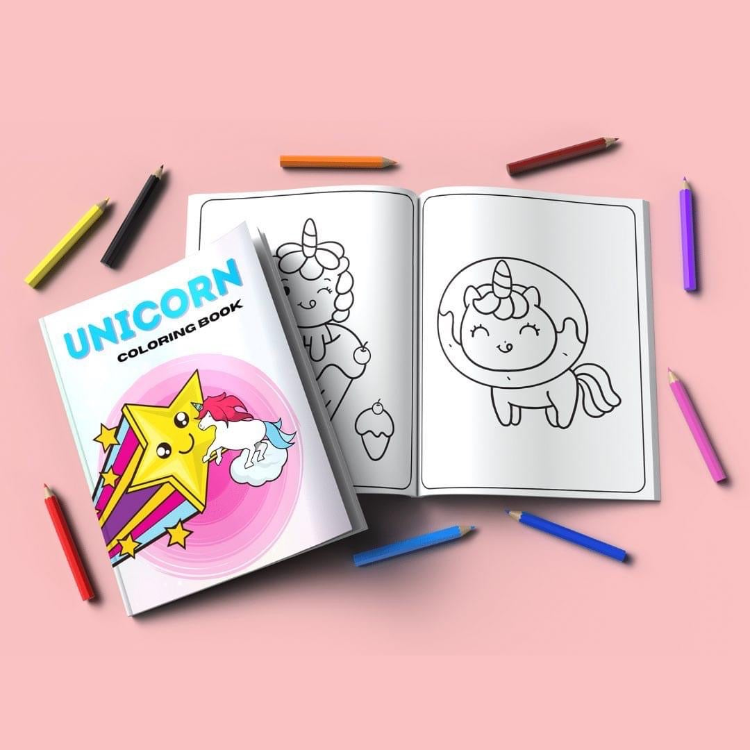 Custom Coloring Book or Children’s Workbook Line