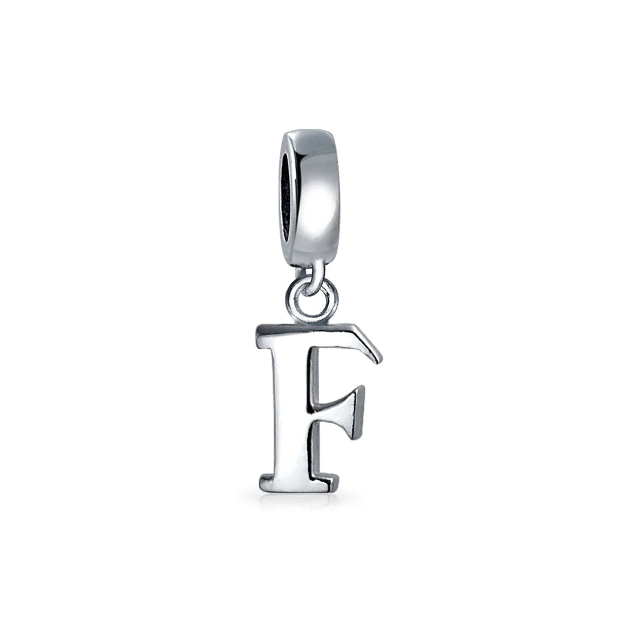 Letter Dangle Bead Charm