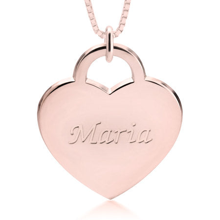 Heart Pendant with Name Necklace