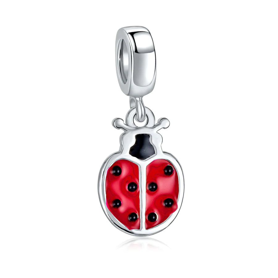 Ladybug Dangle Bead Charm