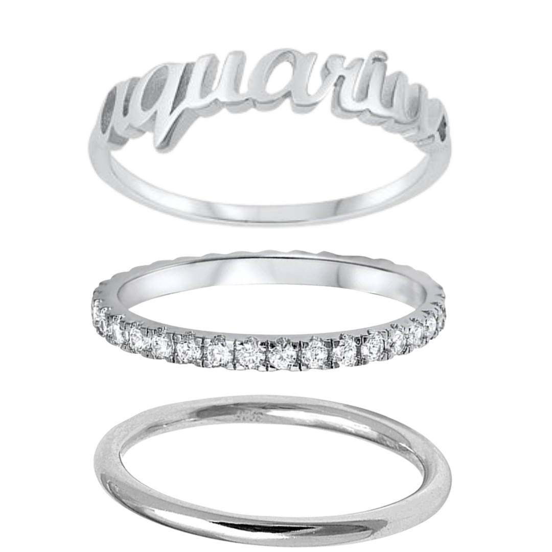 Zodiac Ring Trio