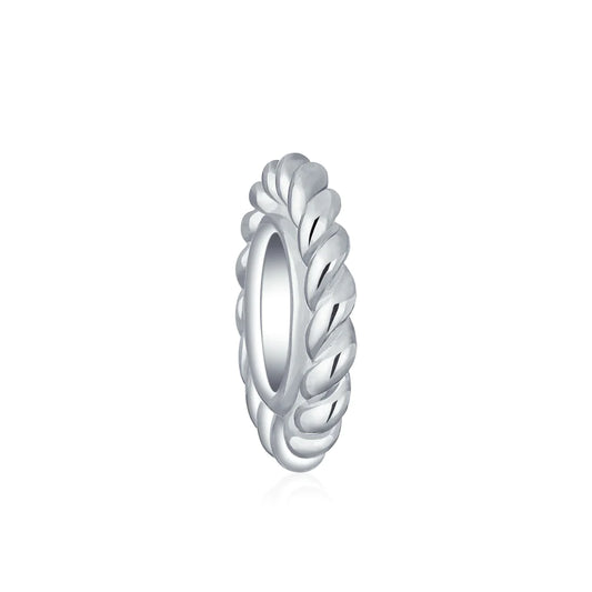 Twisted Cable Thin Spacer Bead Charm