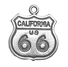 California Route 66 Highway Sign Charm