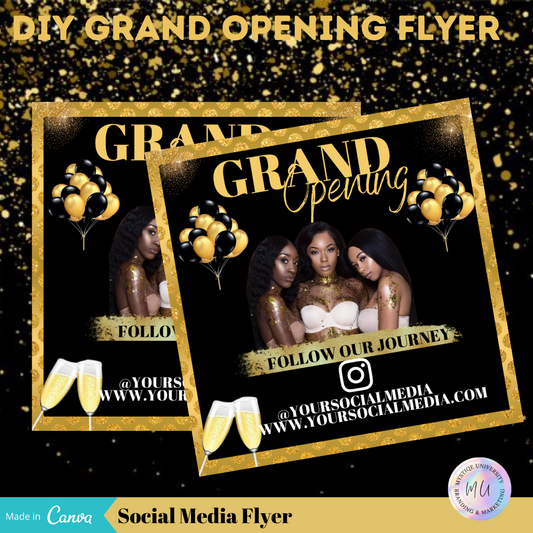 DIY Grand Opening Flyer