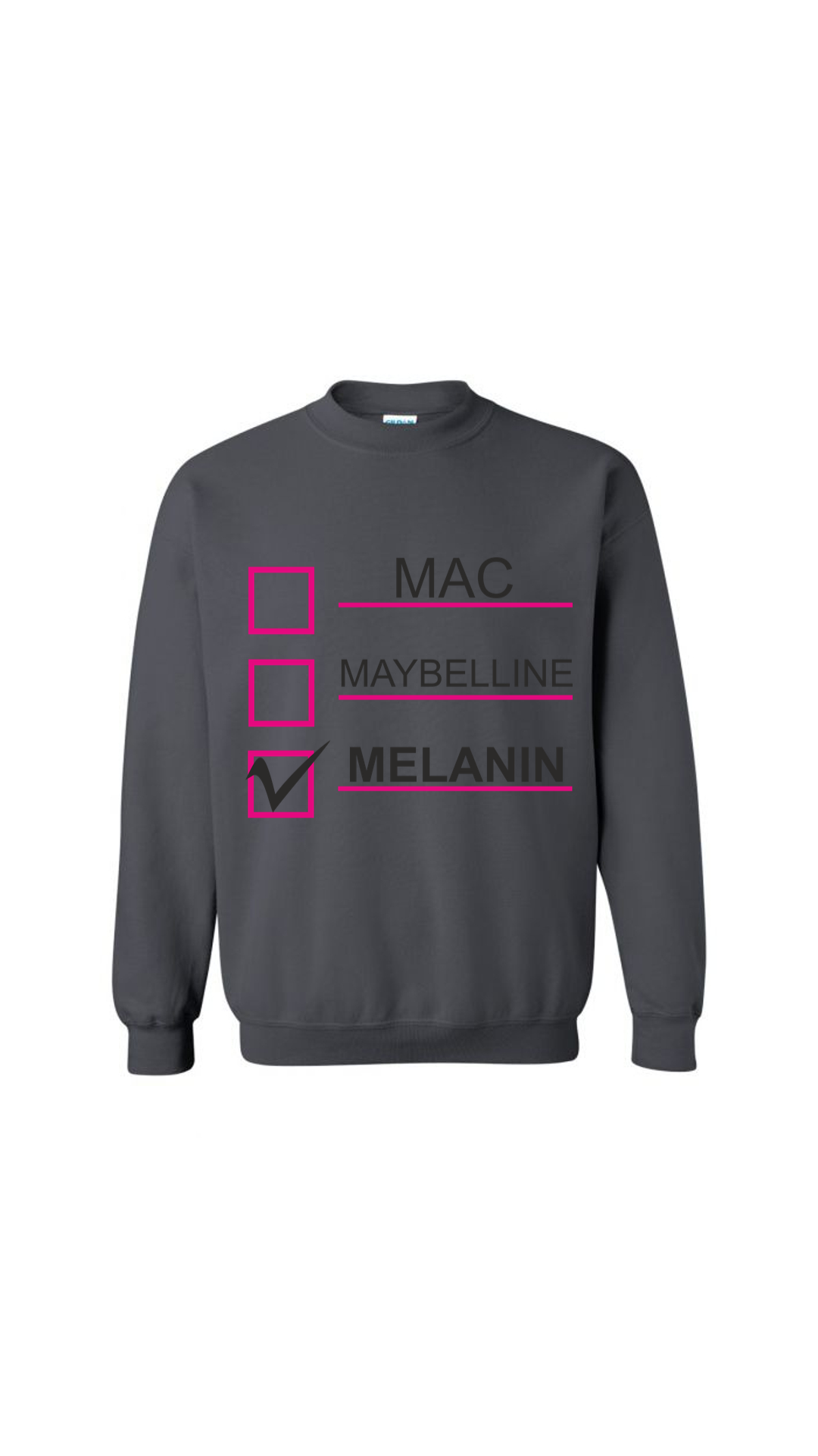 Melanin Check Sweatshirt