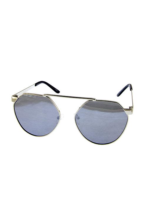 Womens Metal Rebar Fashion Sunglasses