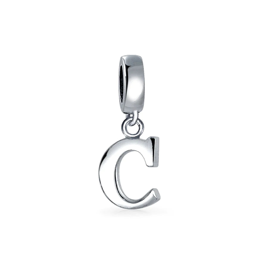 Letter Dangle Bead Charm