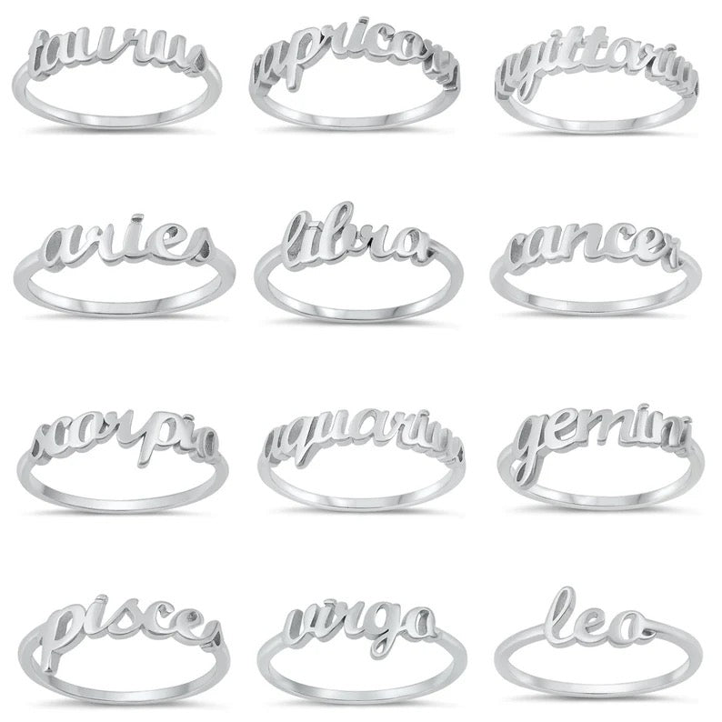 Zodiac Ring Trio