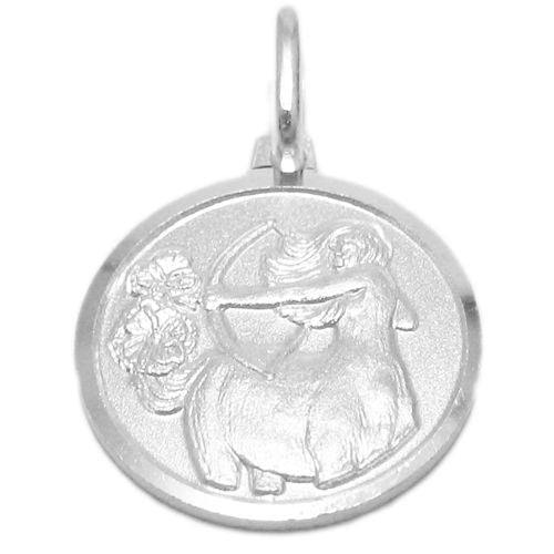 Small Zodiac Sign Medallion Pendant Charm