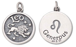 Leo - Generous Zodiac Disk Charm