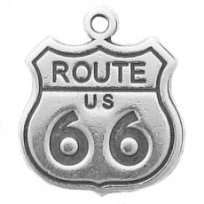 Route 66 Highway Sign Charm