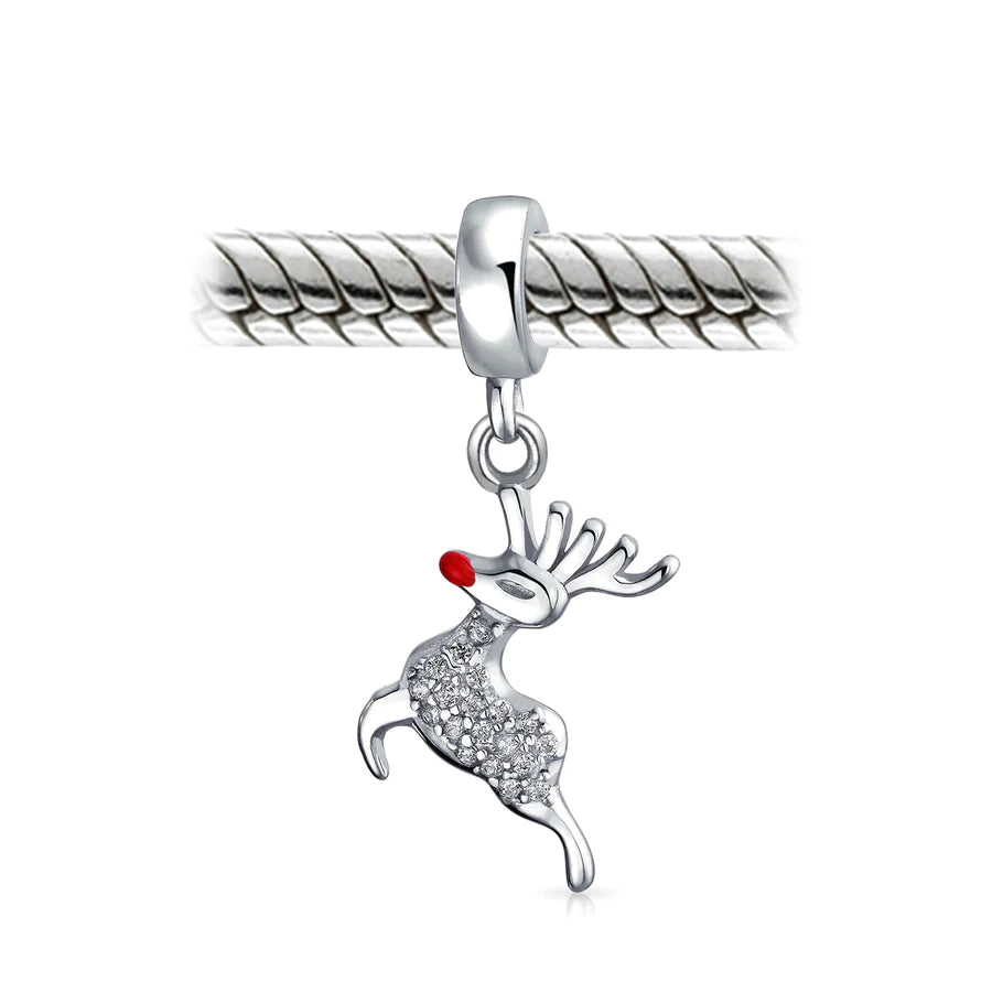 Rudolph Dangle Bead Charm