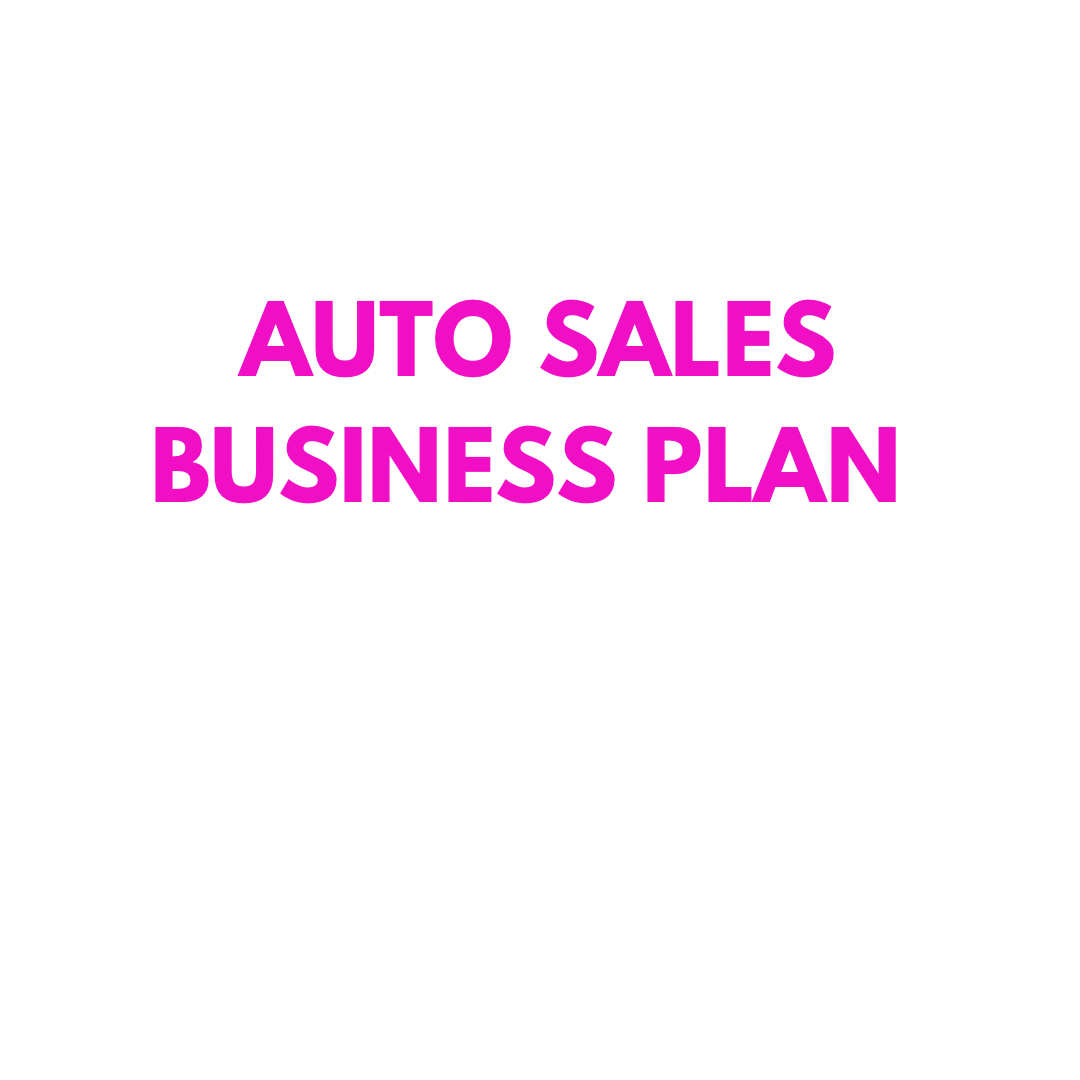 Auto Sales Business Plan